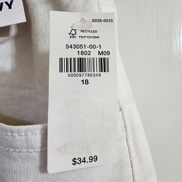 NWT Old Navy High Rise Wow Wide Leg White Jeans Size 18 Women’s Denim - Picture 11 of 16